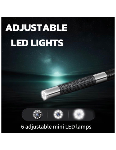 Endoscopio Aokiinn AKT-390ART 3.9mm con luz LED y pantalla