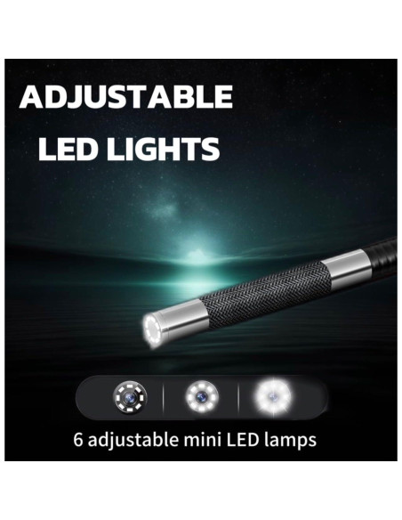 Endoscopio Aokiinn AKT-390ART 3.9mm con luz LED y pantalla