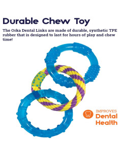 Juguete para Perros Petstages ORKA Enlaces Dentales 2