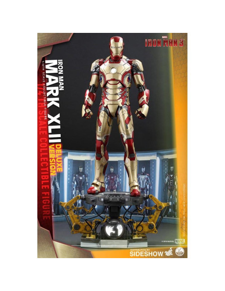 Figura de acción Hot Toys Iron Man 3 Mark XLII Deluxe 49 cm Figura de acción Hot Toys Iron Man 3 Mark XLII Deluxe 49 cm