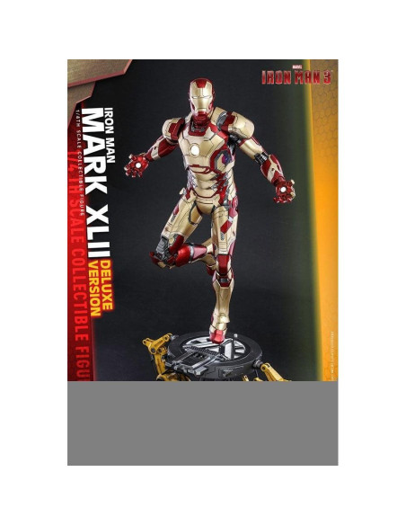 Figura de acción Hot Toys Iron Man 3 Mark XLII Deluxe 49 cm Figura de acción Hot Toys Iron Man 3 Mark XLII Deluxe 49 cm