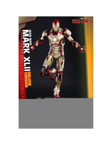 Figura de acción Hot Toys Iron Man 3 Mark XLII Deluxe 49 cm Figura de acción Hot Toys Iron Man 3 Mark XLII Deluxe 49 cm