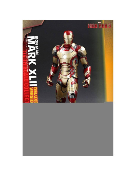 Figura de acción Hot Toys Iron Man 3 Mark XLII Deluxe 49 cm Figura de acción Hot Toys Iron Man 3 Mark XLII Deluxe 49 cm