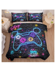 Juego de Edredón Twin 5 Piezas MWMWMW Microfibra Niños