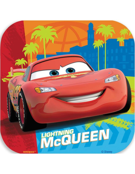 Decoraciones de Papel Disney Cars Unique - 10 Piezas