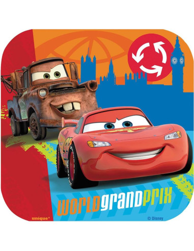 Decoraciones de Papel Disney Cars Unique - 10 Piezas