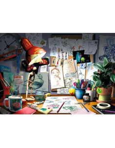 Rompecabezas Ravensburger 1000 Piezas El Escritorio del Artista 2