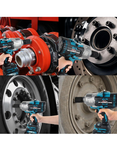 Llave de Impacto Inalámbrica AUTOJARE 3/4" 2000 N.m con 2 Baterías