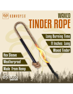 Kit de Supervivencia KonvoySG - Cuerda de Yesca 27.94 cm 2