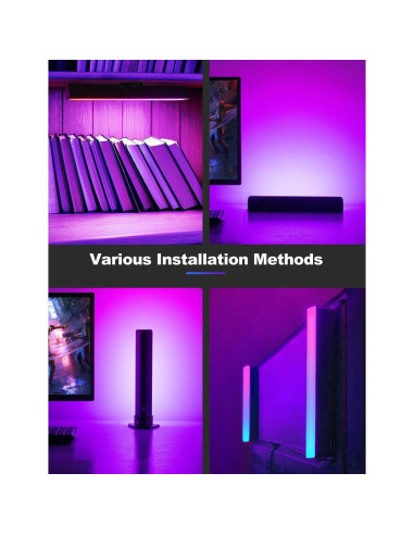 Barra de Luz Fluida ZUUKOO LED RGB 32cm Multicolor para TV