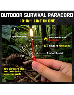 Cuerda Paracord de Supervivencia KOKKOYA 31.39m Nylon 4mm 2