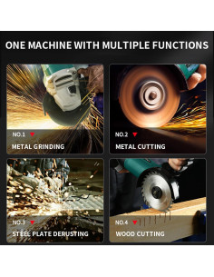 Amoladora Angular DNTI 4 Pulgadas 720W con Velocidad Variable 2