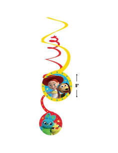 Decoraciones en Espiral Multicolor Amscan Toy Story 4 - 12 Unidades 2