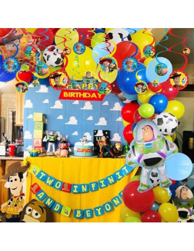 Decoraciones en Espiral Multicolor Amscan Toy Story 4 - 12 Unidades