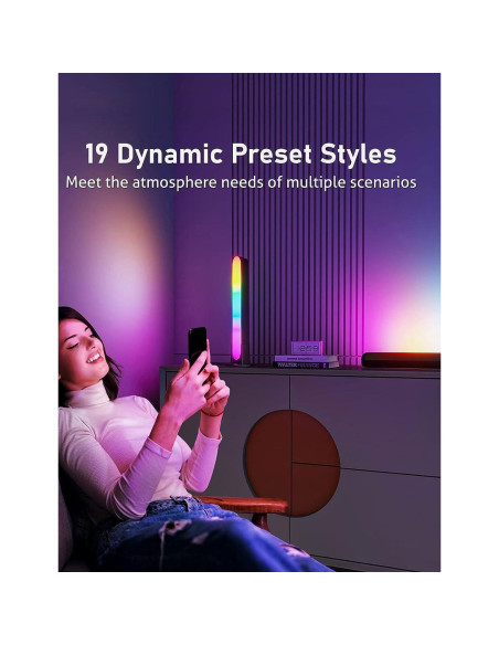 Barra de Luz Fluida ZUUKOO LED RGB 32cm Multicolor para TV