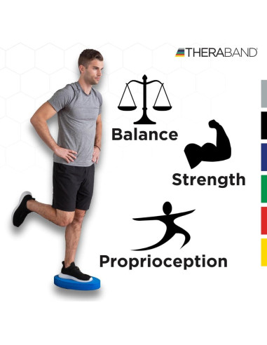 Almohadilla de Equilibrio THERABAND Azul Intermedio 40,6x22,9cm