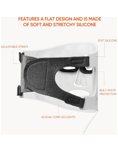 Máscara de Terapia de Luz LED 4 Colores - Belleza Unisex
