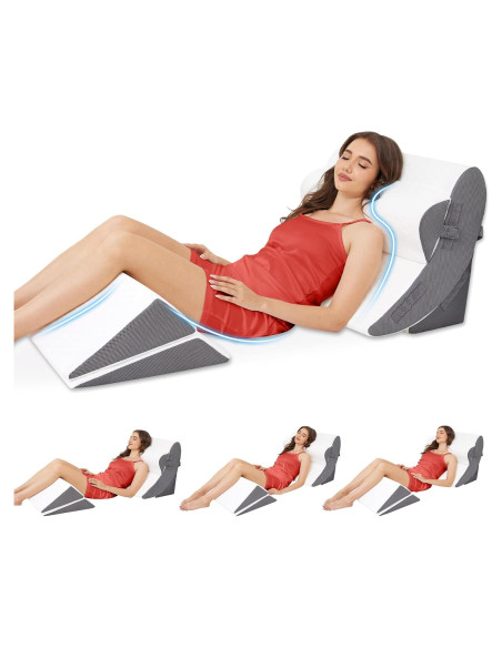MASVIS Juego de Almohadas en Cuña Ortopédicas 5 Piezas