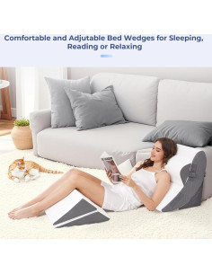 MASVIS Juego de Almohadas en Cuña Ortopédicas 5 Piezas 2