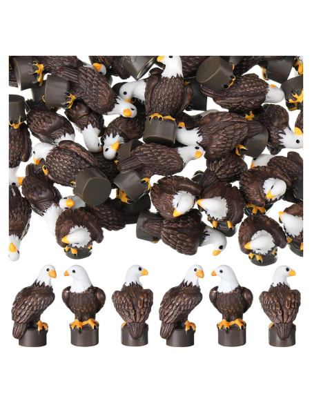 50 Mini Águilas Calvas de Resina Soulchen Decoración Patriótica