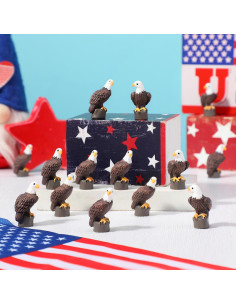 50 Mini Águilas Calvas de Resina Soulchen Decoración Patriótica 2