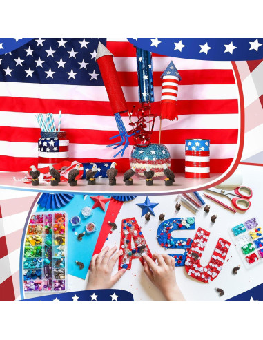 50 Mini Águilas Calvas de Resina Soulchen Decoración Patriótica