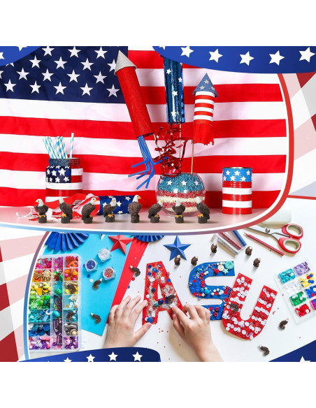 50 Mini Águilas Calvas de Resina Soulchen Decoración Patriótica