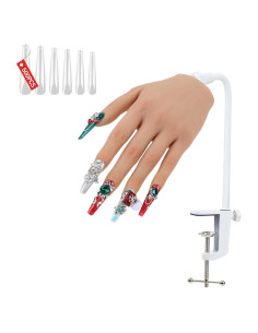 Mano de Práctica para Uñas Acrílicas Rolomanve Nude 500 PZS