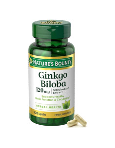 Cápsulas de Ginkgo Biloba Nature's Bounty 120mg 100 Unidades