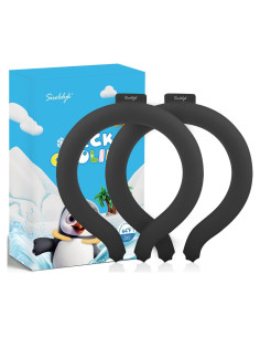 2 Tubos de Enfriamiento para Cuello Niños SIROLELYK Negro