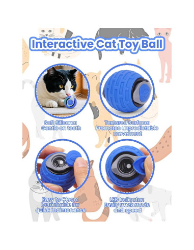 Juguete Interactivo para Gatos Eisfiel Speedy Tail 2.0 Azul