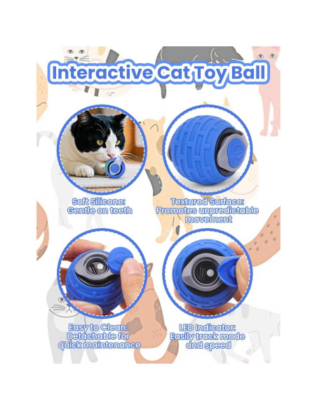 Juguete Interactivo para Gatos Eisfiel Speedy Tail 2.0 Azul