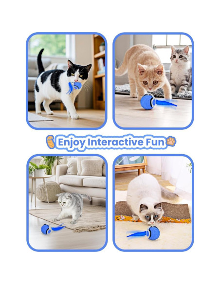 Juguete Interactivo para Gatos Eisfiel Speedy Tail 2.0 Azul