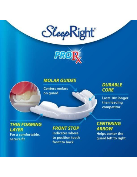 Protector Dental SleepRight ProRX Ultra Delgado para Bruxismo