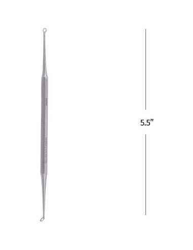 Extractor de Comedones Doble Bucle The Unique Edge Acero Inoxidable