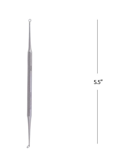 Extractor de Comedones Doble Bucle The Unique Edge Acero Inoxidable
