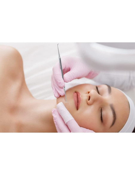 Extractor de Comedones Doble Bucle The Unique Edge Acero Inoxidable