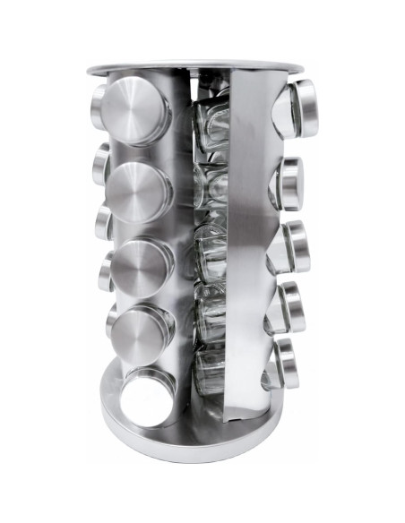 Organizador de Especias Giratorio Ayedvan con 20 Frascos de 90ml Organizador de Especias Giratorio Ayedvan con 20 Frascos de 90ml