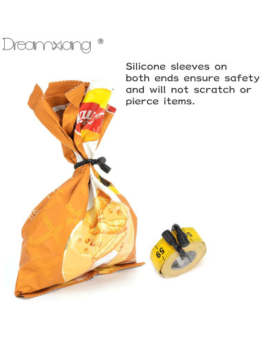 8 Piezas Correas de Cable Silicona 3 Pulgadas Dreamxiang Negro