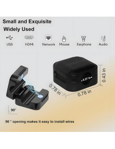 Organizadores de Cables QYKAVM - 8 Clips Magnéticos Adhesivos 2