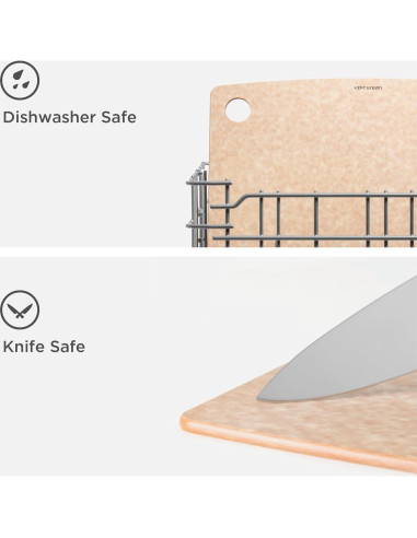 Tabla de Cortar Epicurean 20x15 cm Natural Doble Cara