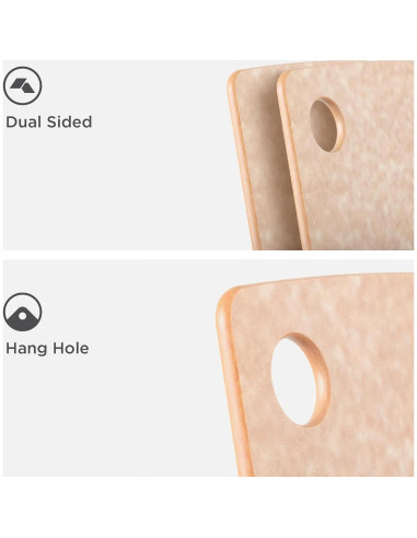 Tabla de Cortar Epicurean 20x15 cm Natural Doble Cara