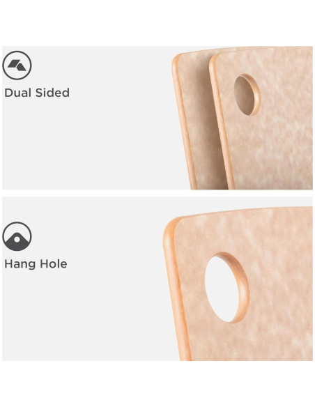 Tabla de Cortar Epicurean 20x15 cm Natural Doble Cara