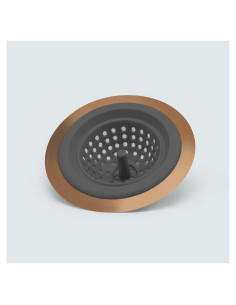 Colador de Fregadero Silicona ExcelSteel 11.43 cm Gris