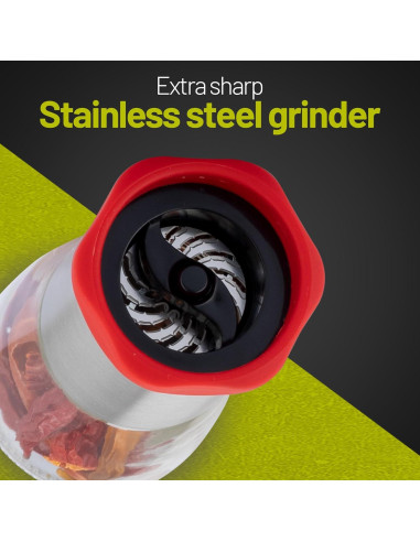 Molinillo de Chile ZOLMER Acero Inoxidable y Vidrio 0.28 kg