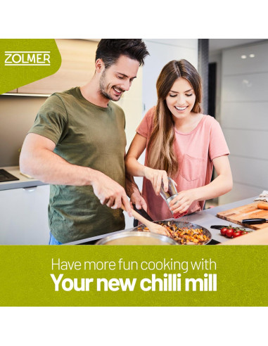 Molinillo de Chile ZOLMER Acero Inoxidable y Vidrio 0.28 kg