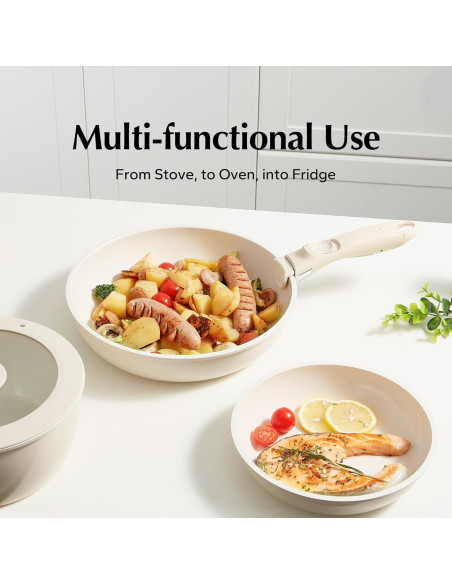 Juego de Ollas y Sartenes Cerámica Redchef 17 Piezas Antiadherente