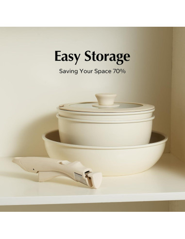 Juego de Ollas y Sartenes Cerámica Redchef 17 Piezas Antiadherente