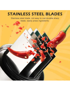 Picador Manual de Alimentos Kakalote, Acero Inoxidable 16cm 2