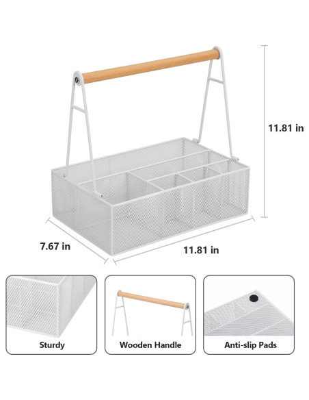 Organizador de Platos de Papel NACIMAX Blanco 6 Compartimentos Organizador de Platos de Papel NACIMAX Blanco 6 Compartimentos
